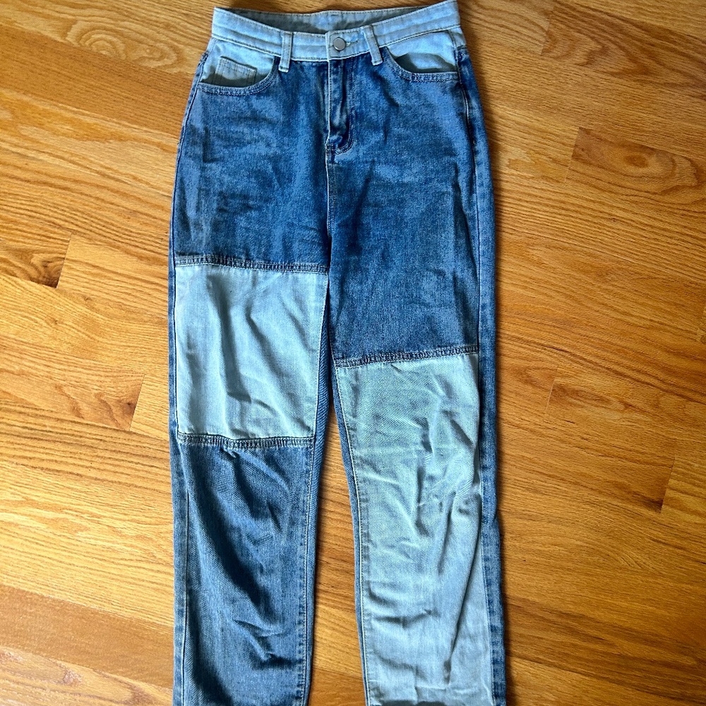 Fun Patchwork Y2K Jeans Size Small
